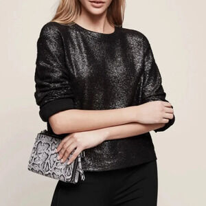 Reiss Astrid Metallic Jumper Size XS